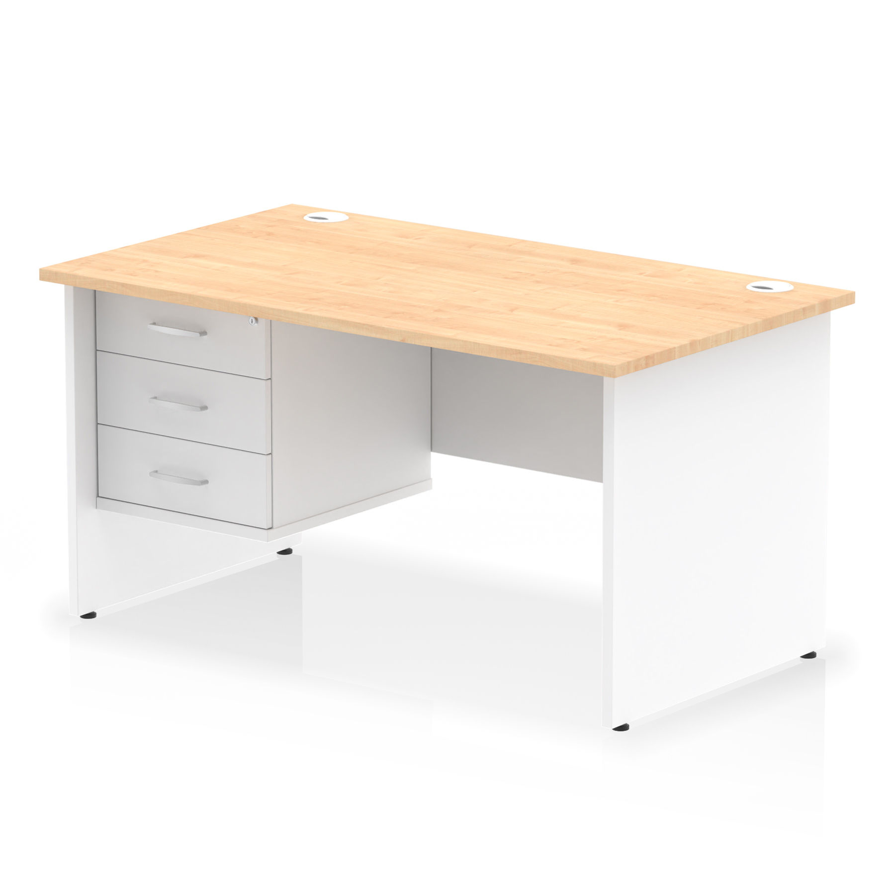 Maple & White / White Panel Frame