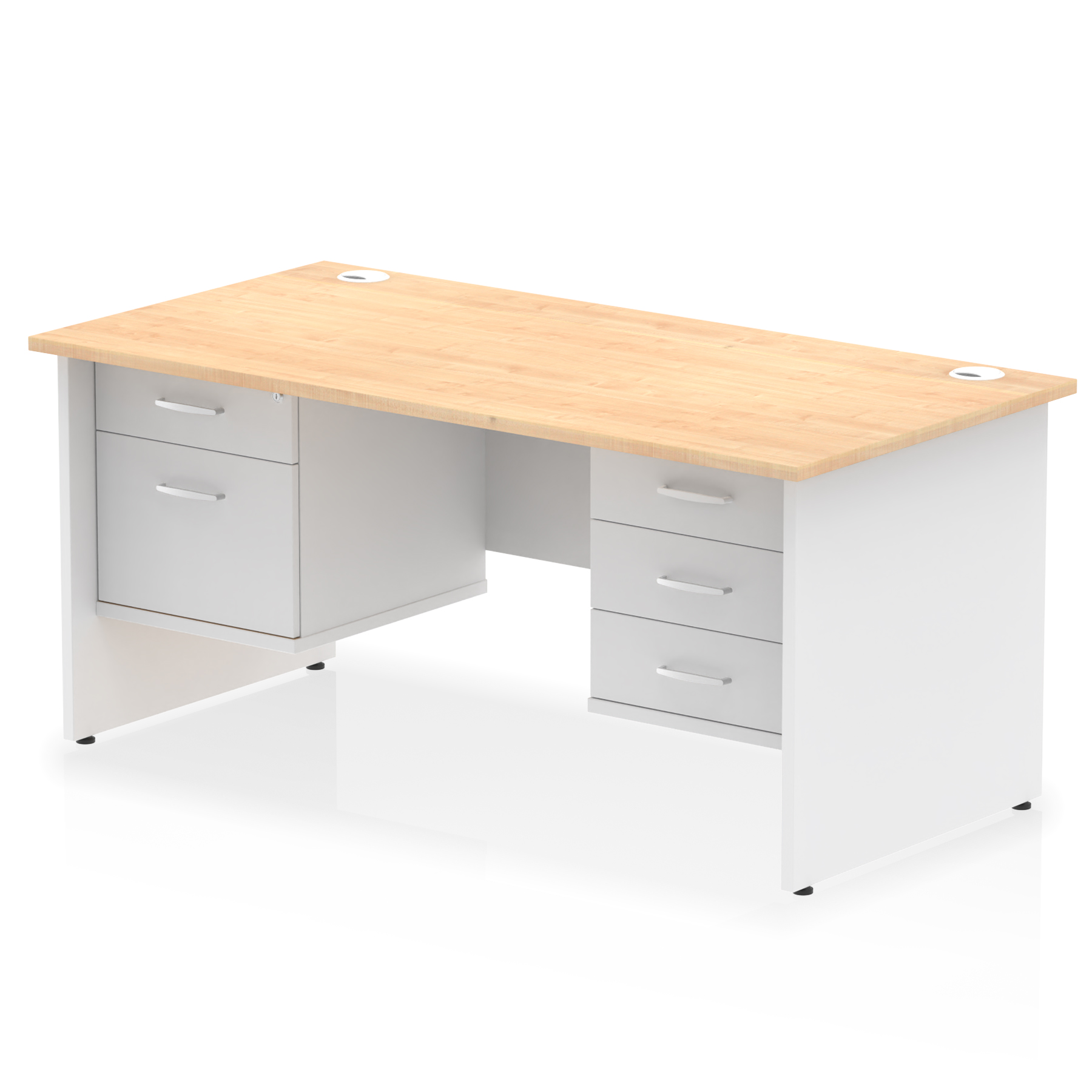 Maple & White / White Panel Frame