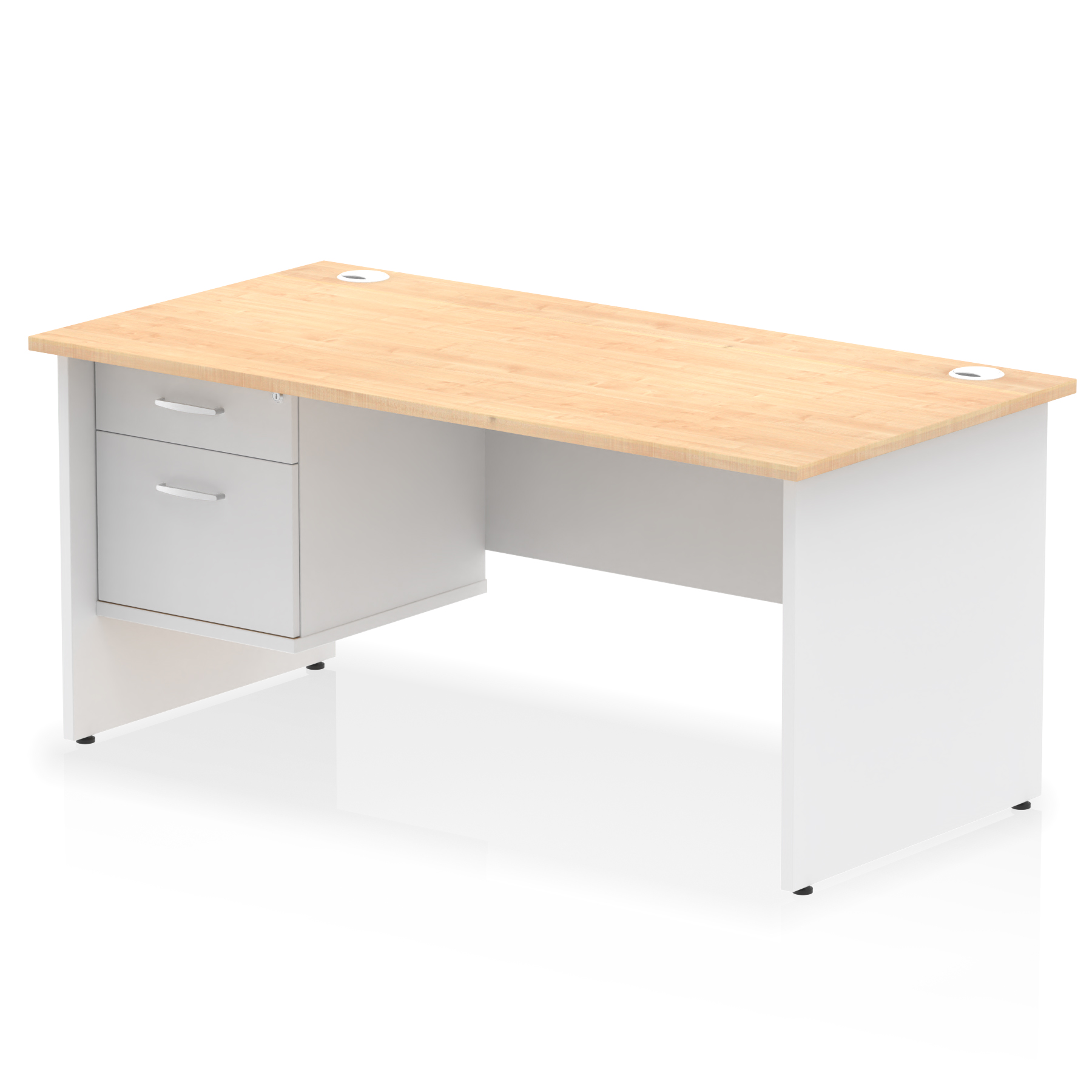 Maple & White / White Panel Frame