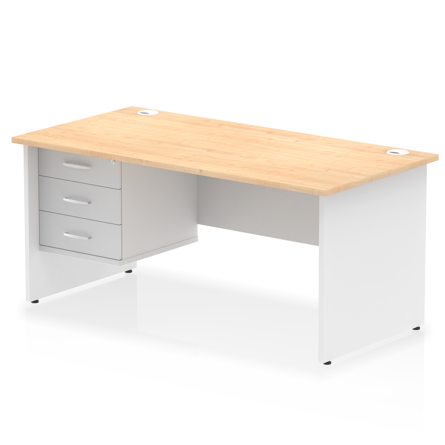 Maple & White / White Panel Frame