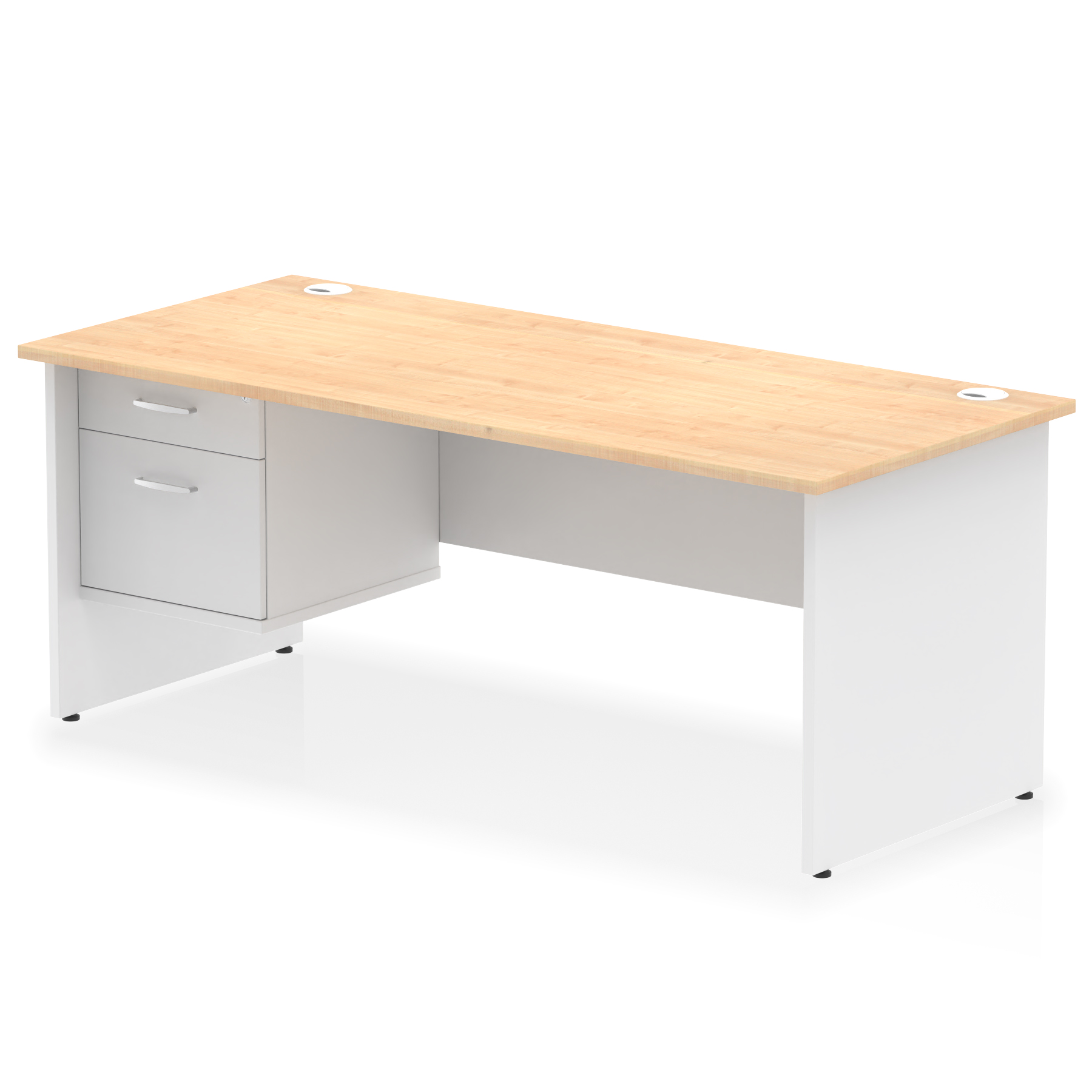 Maple & White / White Panel Frame