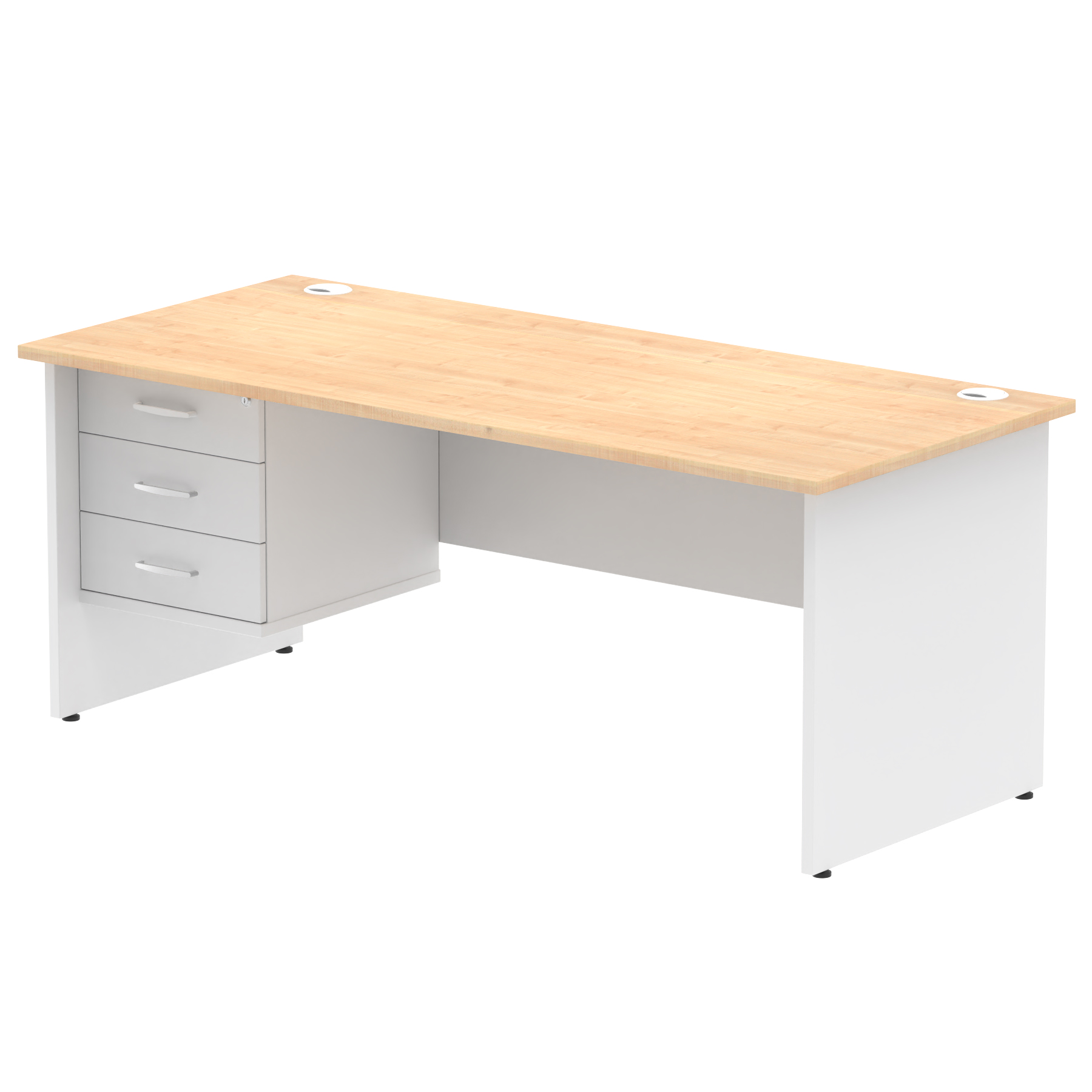 Maple & White / White Panel Frame