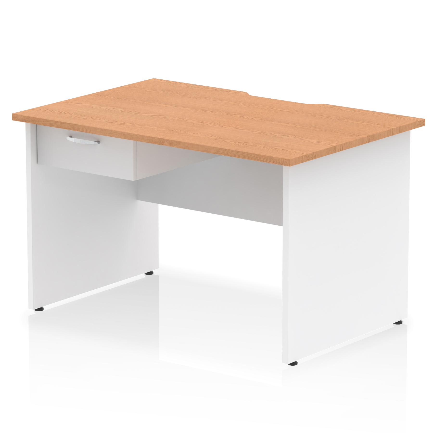Oak & White / White Panel Frame