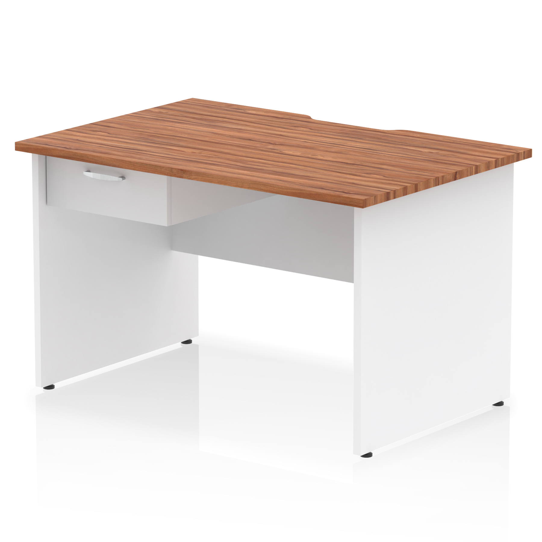 Walnut & White / White Panel Frame