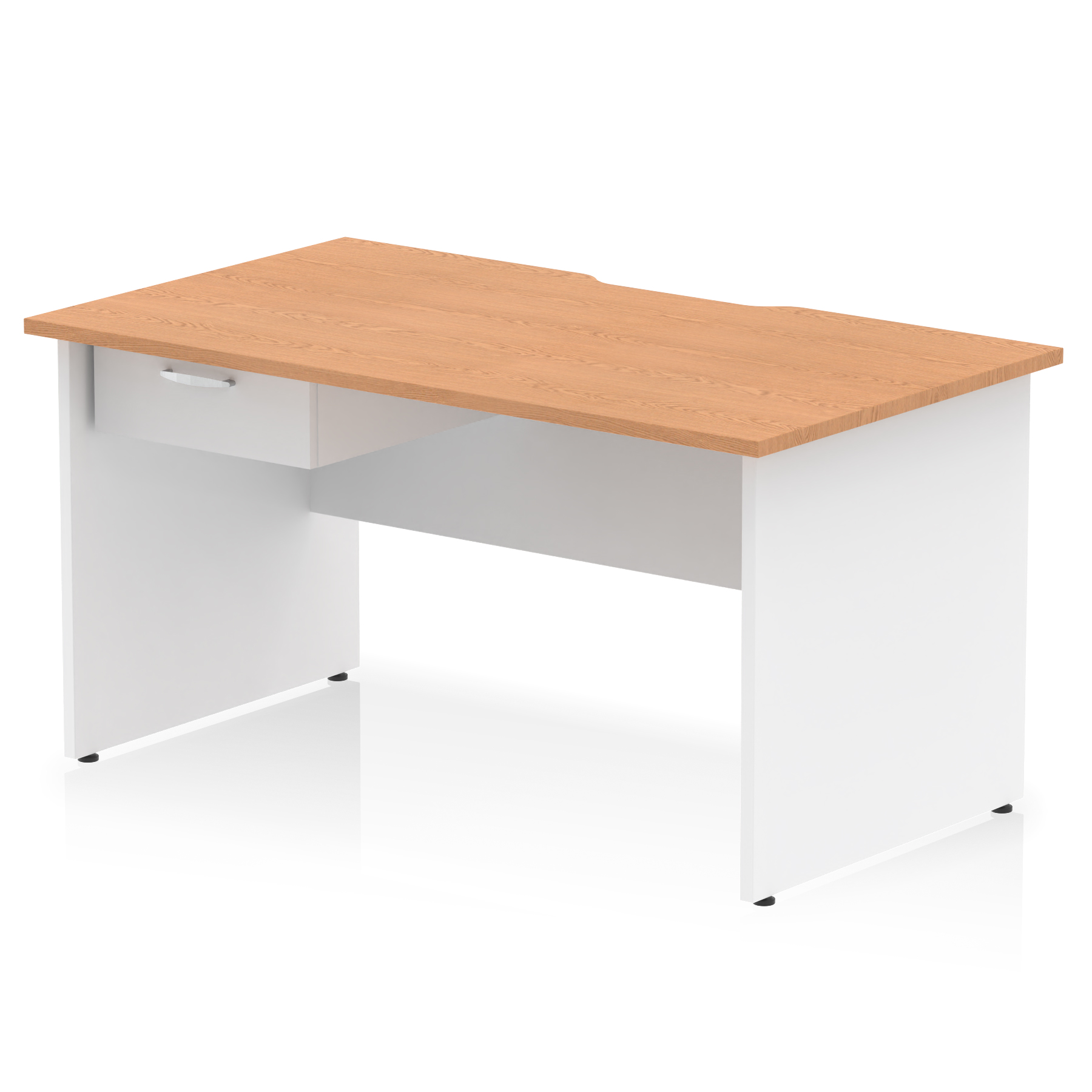 Oak & White / White Panel Frame