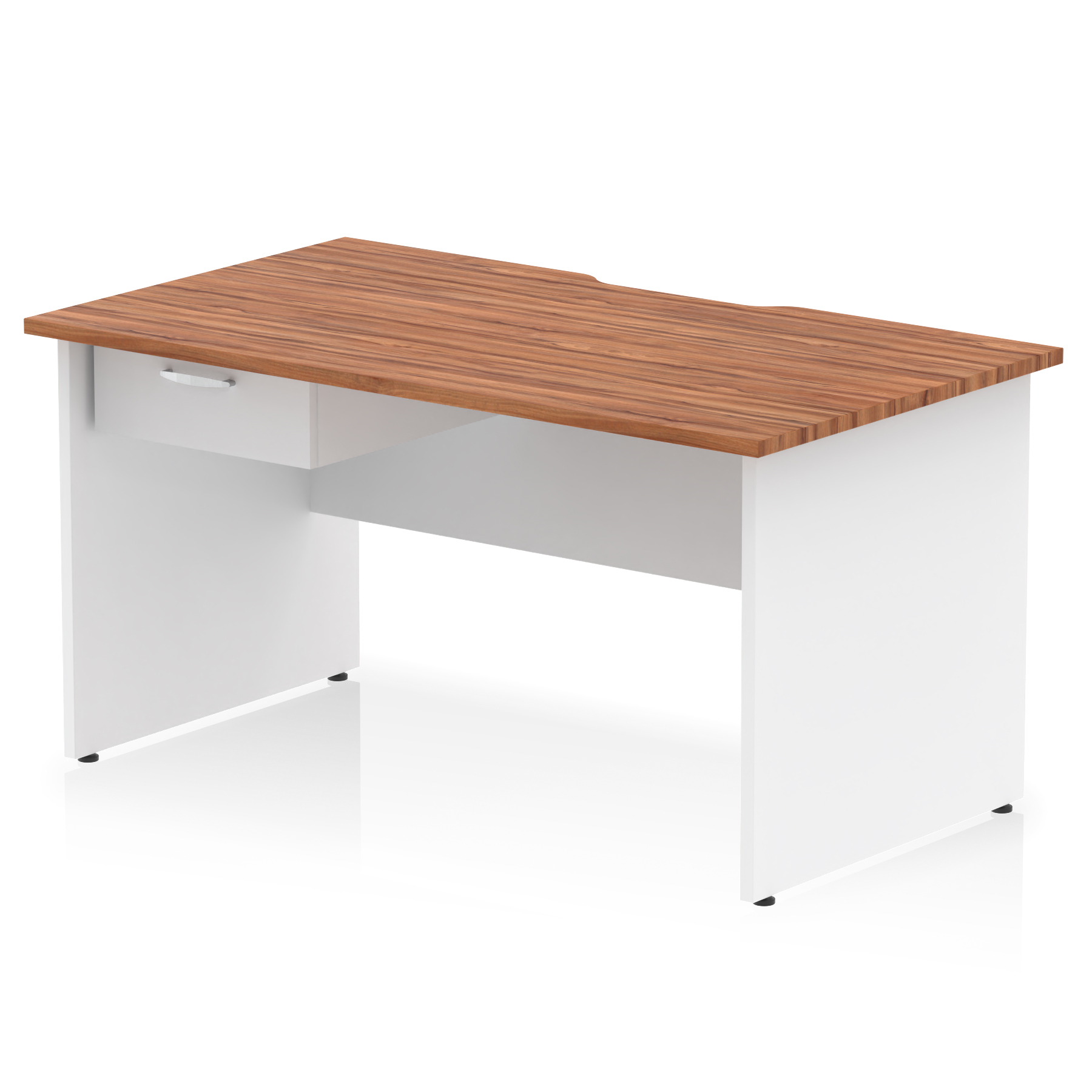 Walnut & White / White Panel Frame