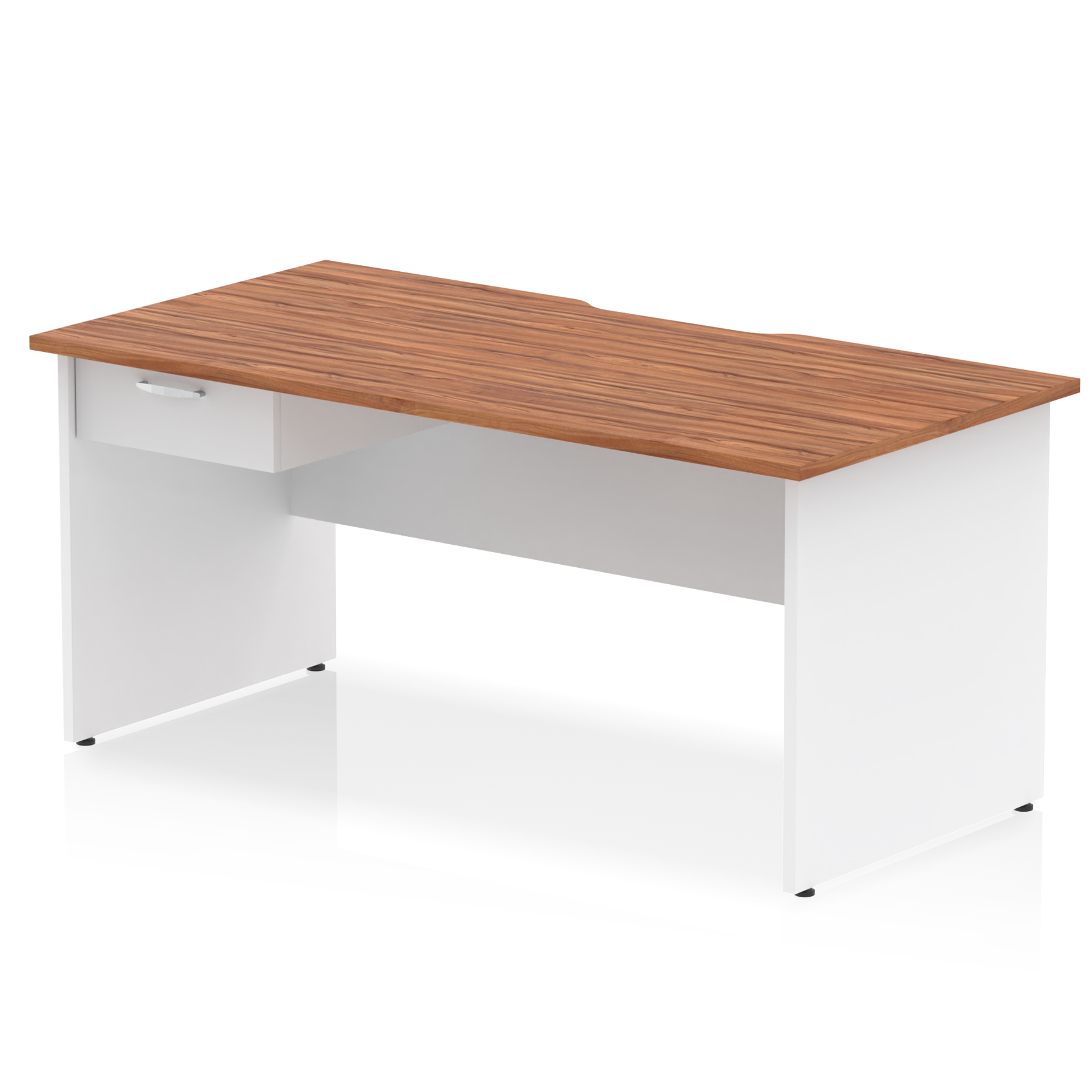 Walnut & White / White Panel Frame