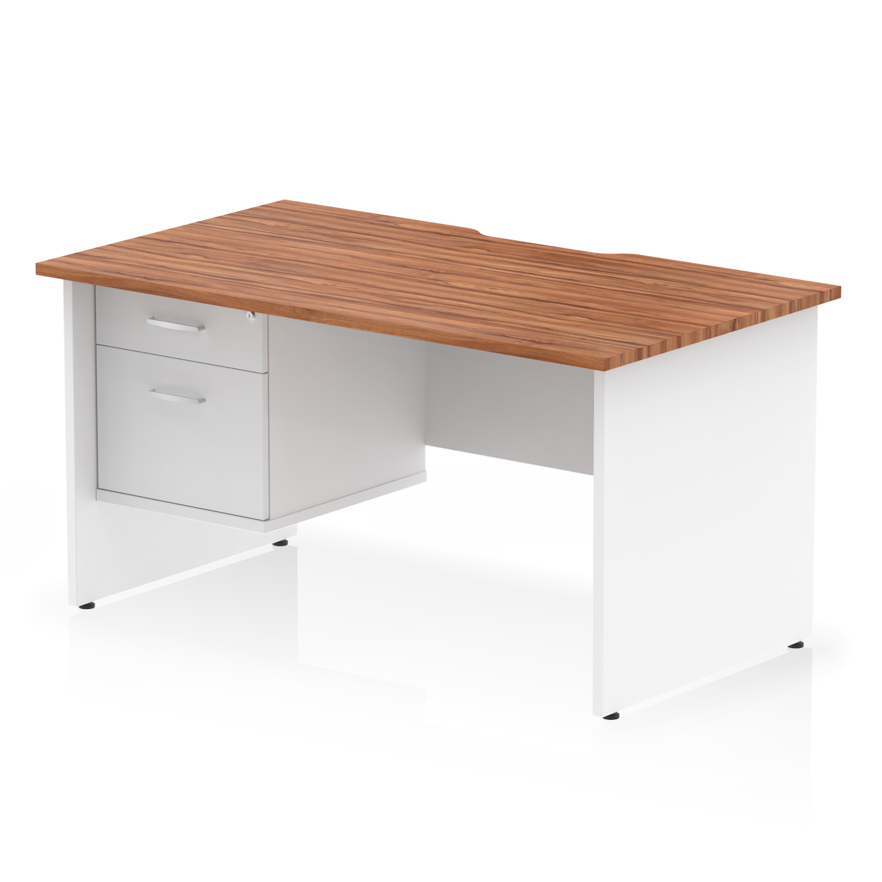 Walnut & White / White Panel Frame