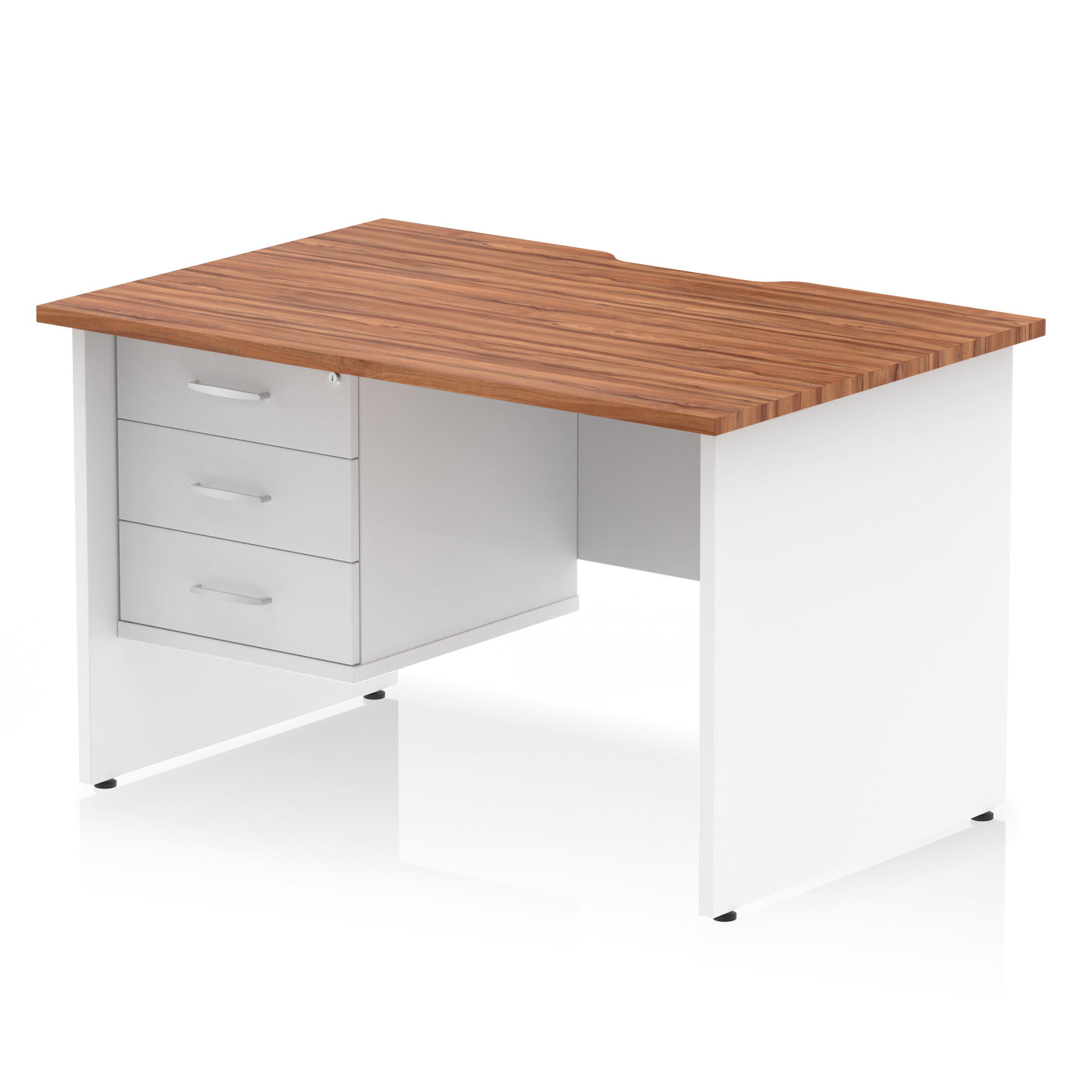 Walnut & White / White Panel Frame