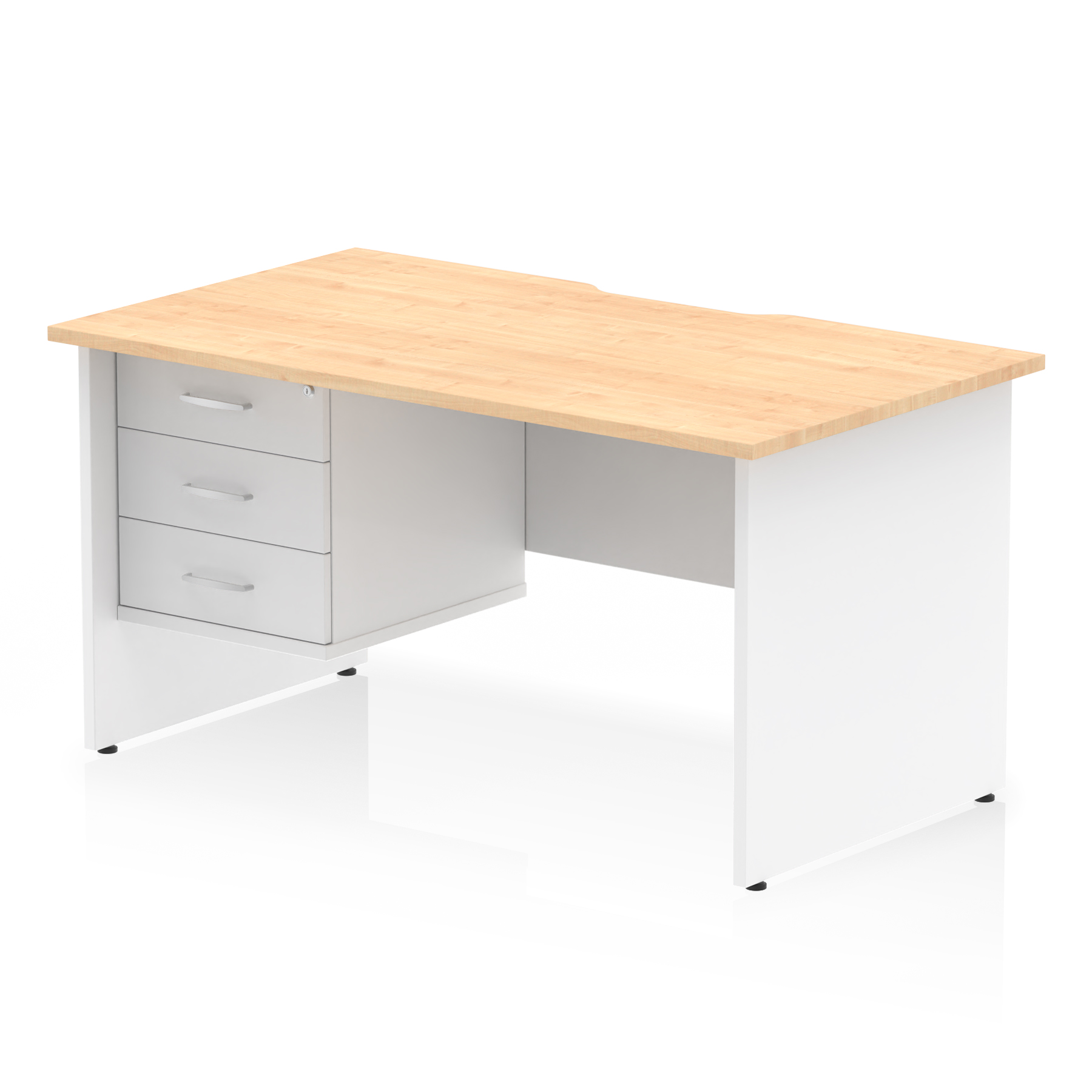 Maple & White / White Panel Frame