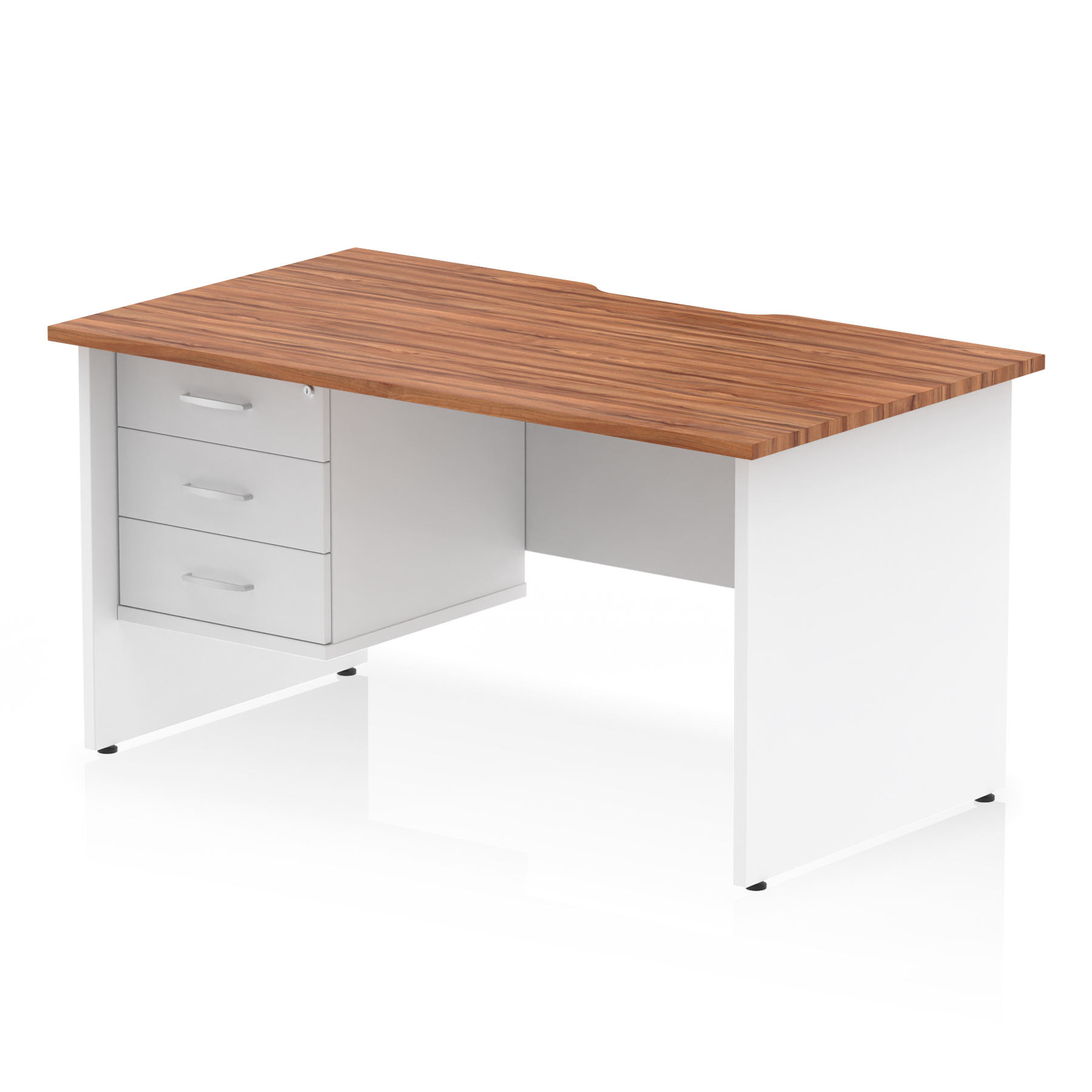 Walnut & White / White Panel Frame
