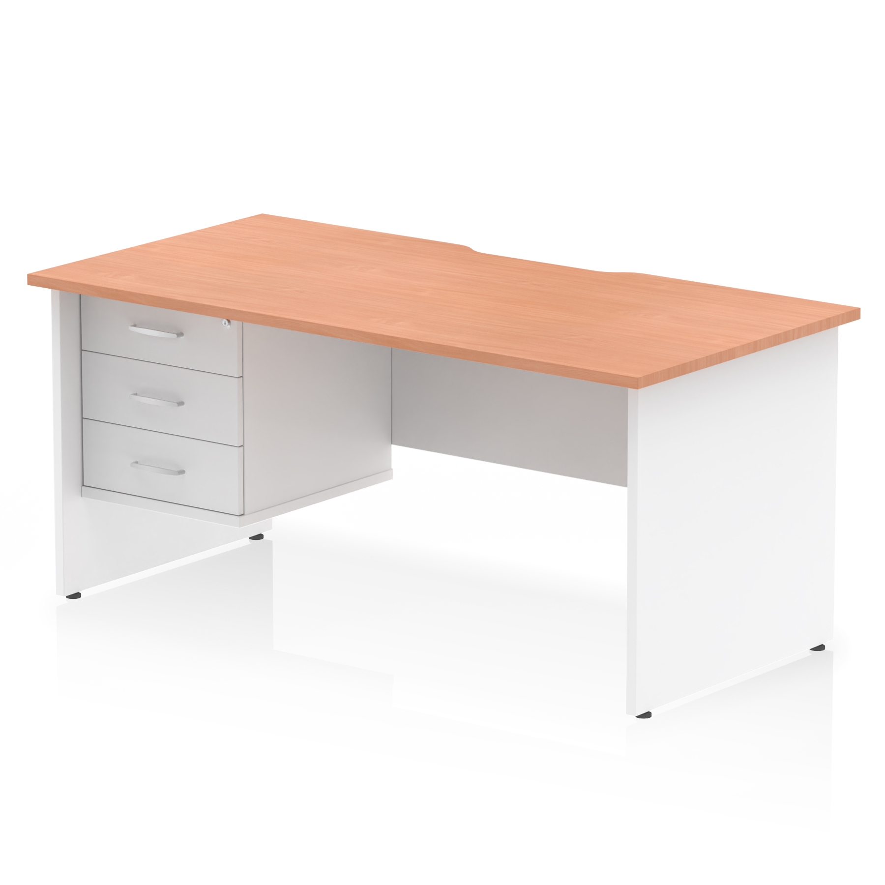 Beech & White / White Panel Frame