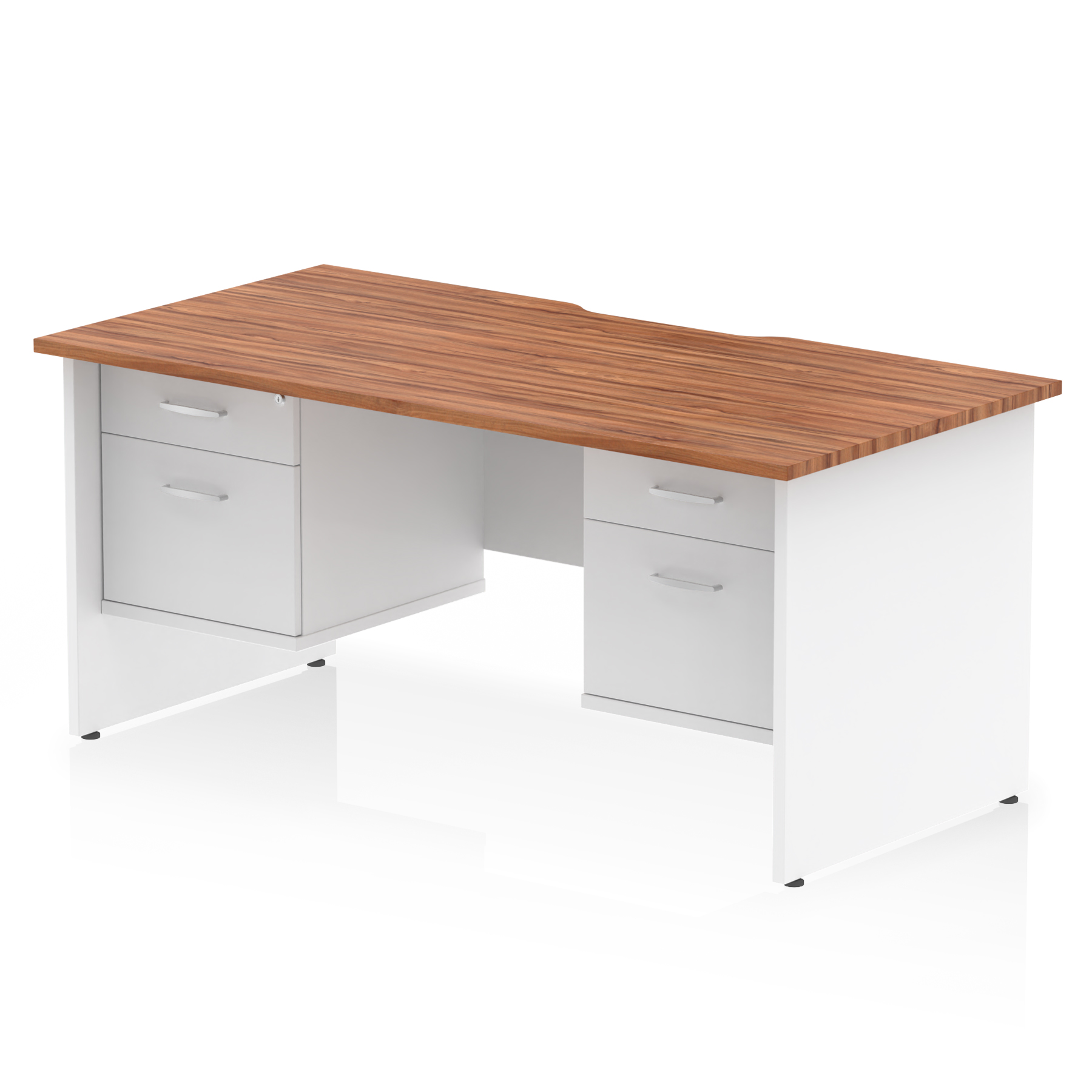 Walnut & White / White Panel Frame
