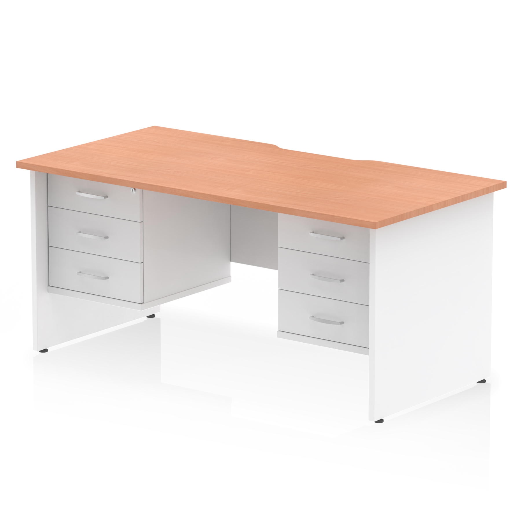 Beech & White / White Panel Frame