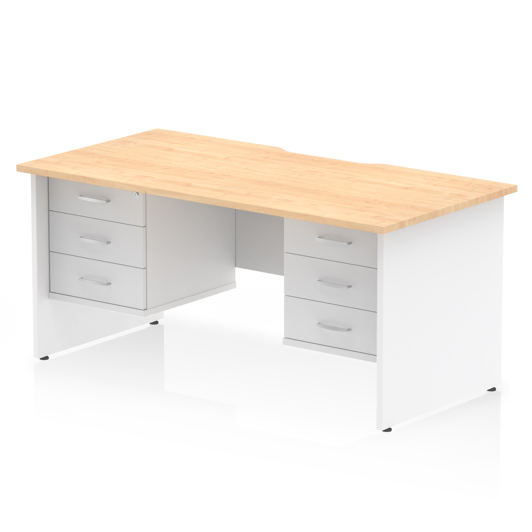 Maple & White / White Panel Frame